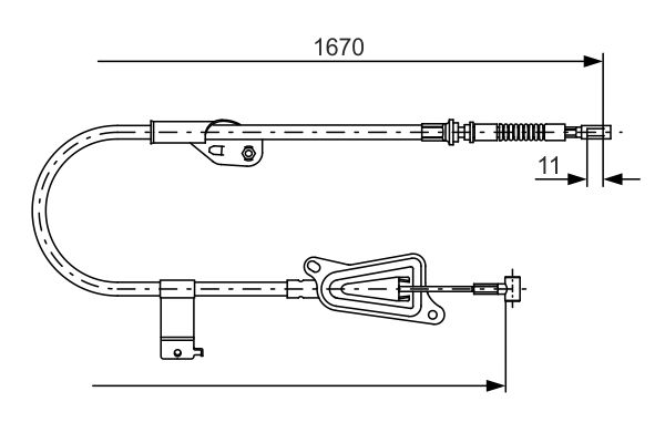 Cable Pull, parking brake 1 987 477 943