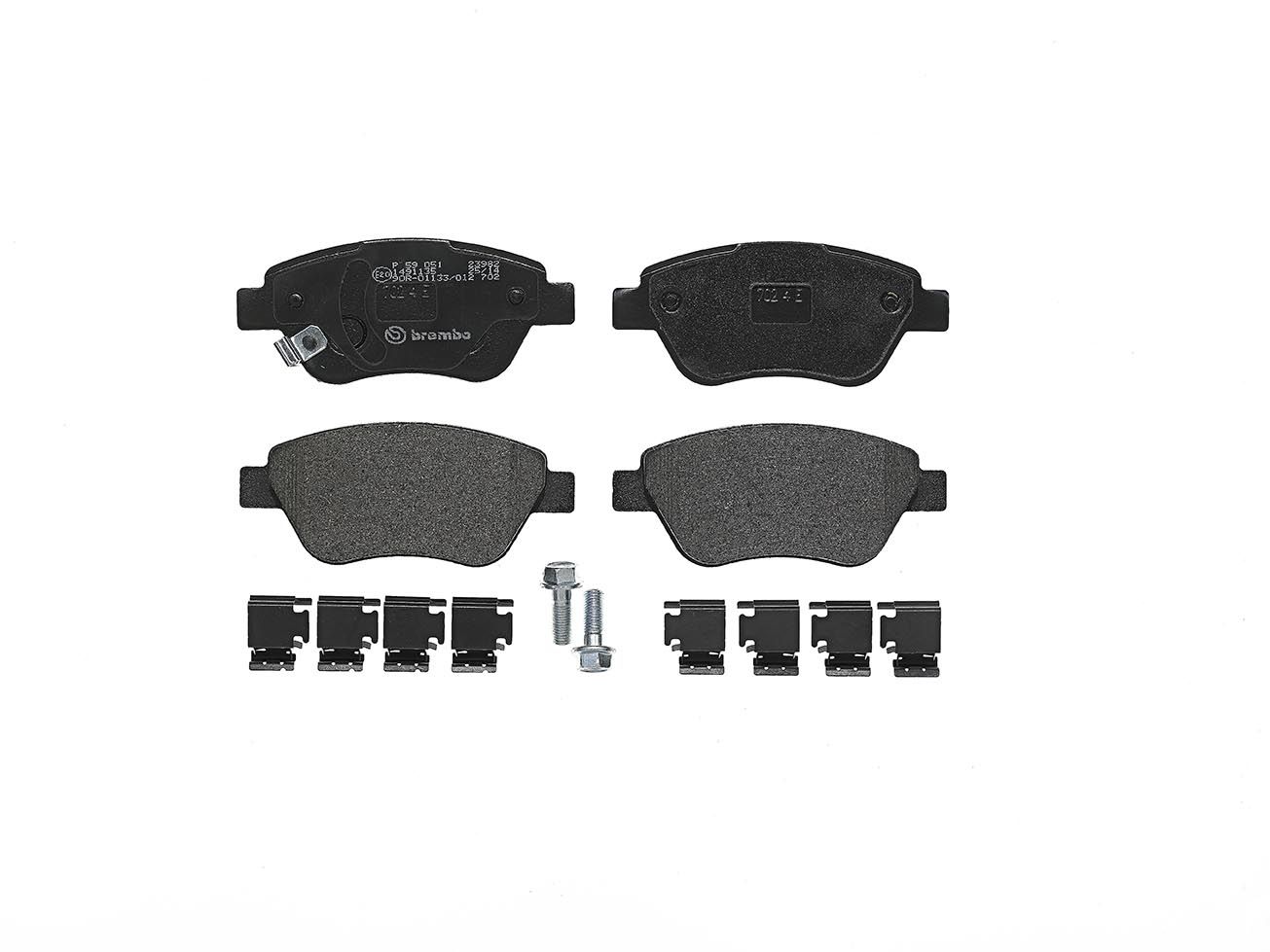 BREMBO P 59 051 - Bremsbelagsatz, Scheibenbremse PRIME LINE