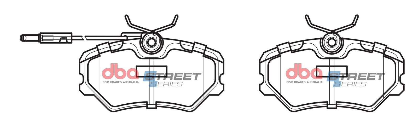DBA SS STREET SERIES BRAKE PADS [ Peugeot 306 & 405 1989-2001 F ] - TecDoc Only