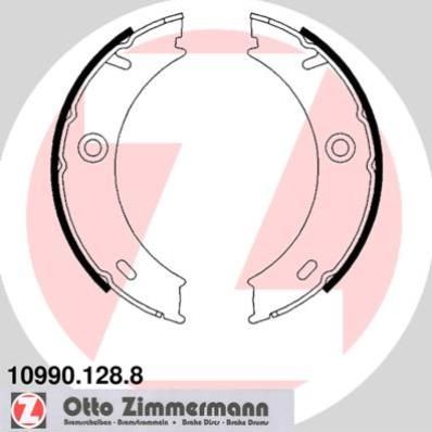 ZIMMERMANN 10990.128.8 - Bremsbackensatz, Feststellbremse