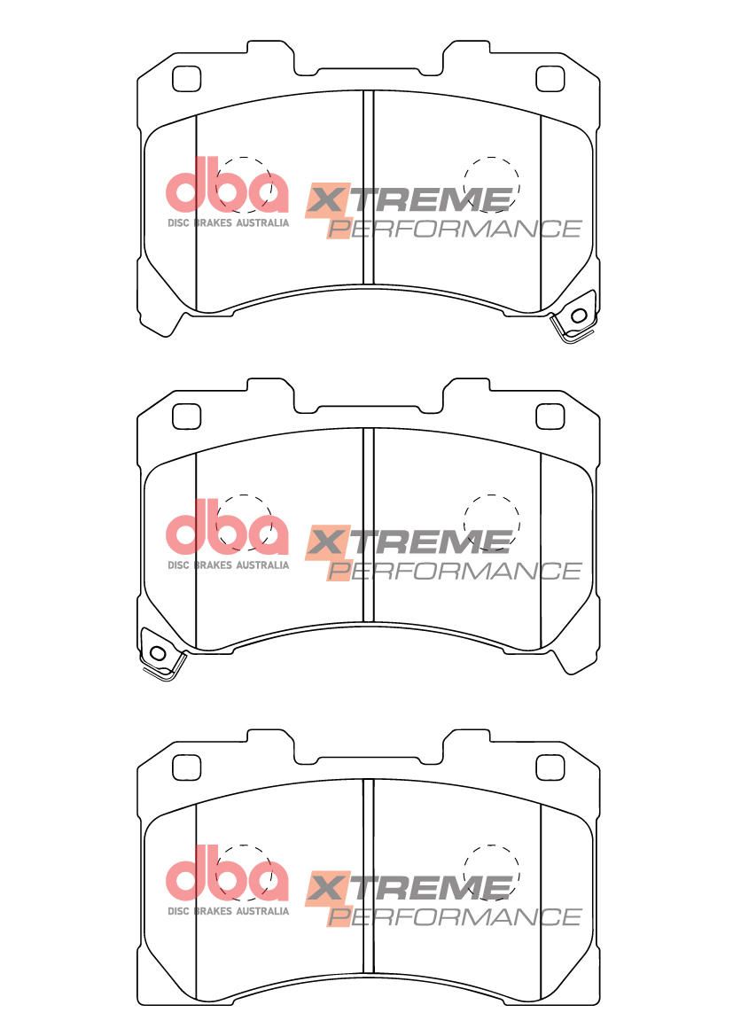 DBA XP XTREME PERFORMANCE BRAKE PADS [ Toyota Yaris GR 2019 On F ] - TecDoc Only