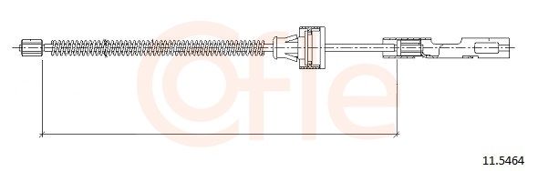 Cable Pull, parking brake 92.11.5464