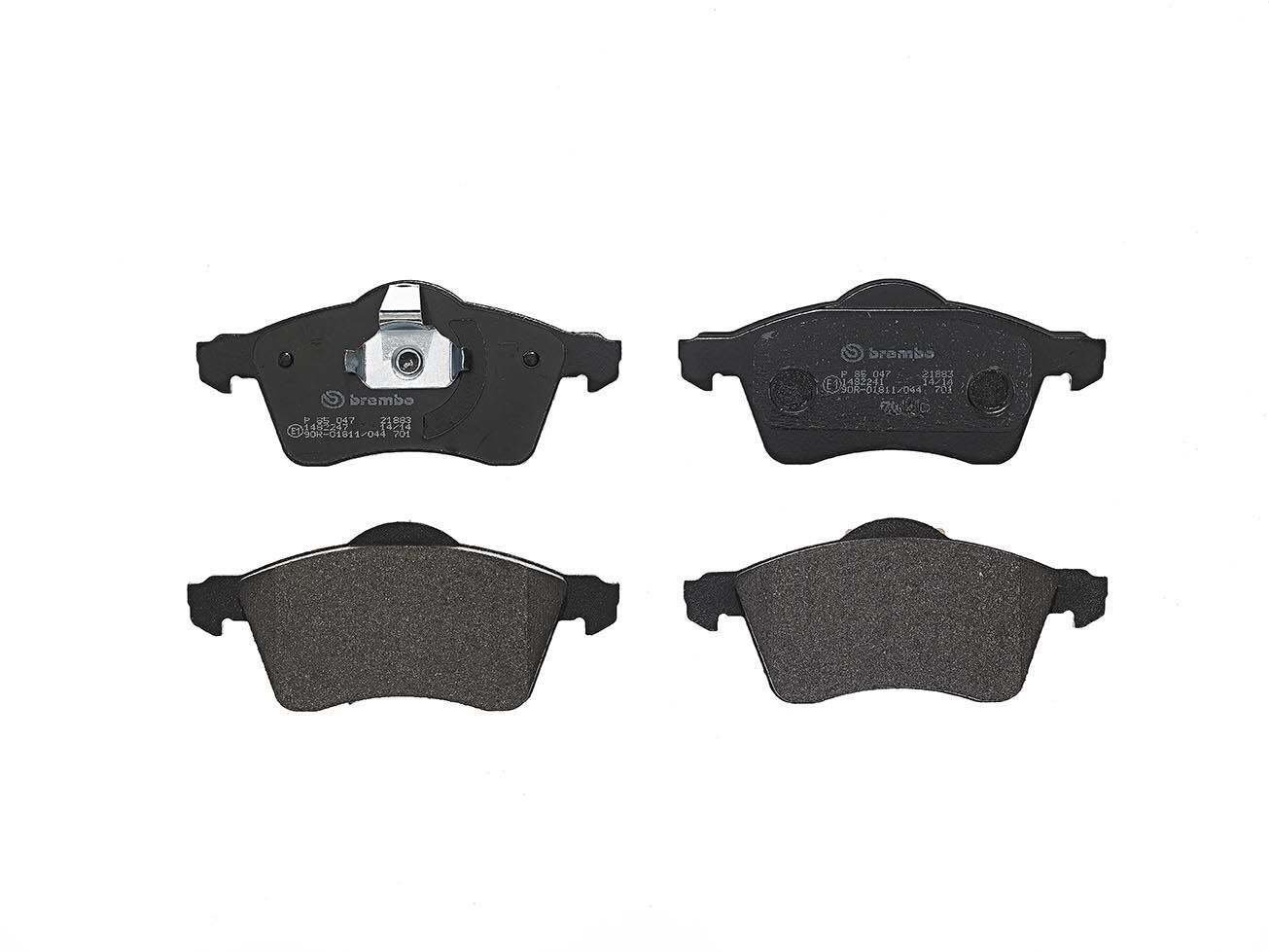 BREMBO P 85 047 - Bremsbelagsatz, Scheibenbremse PRIME LINE