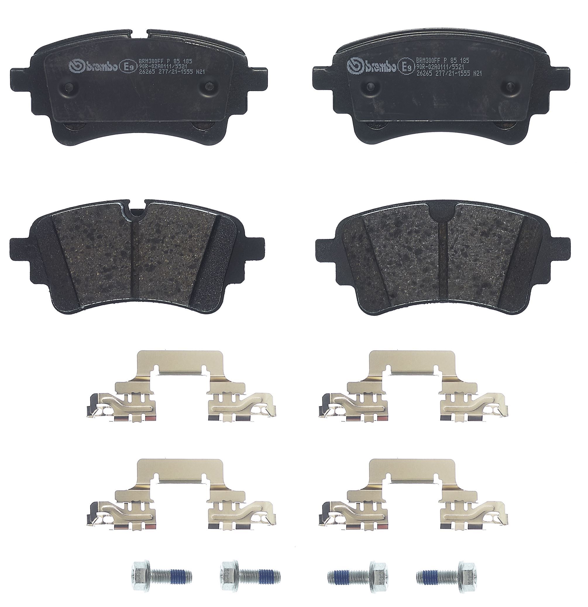 BREMBO P 85 185 - Bremsbelagsatz, Scheibenbremse PRIME LINE