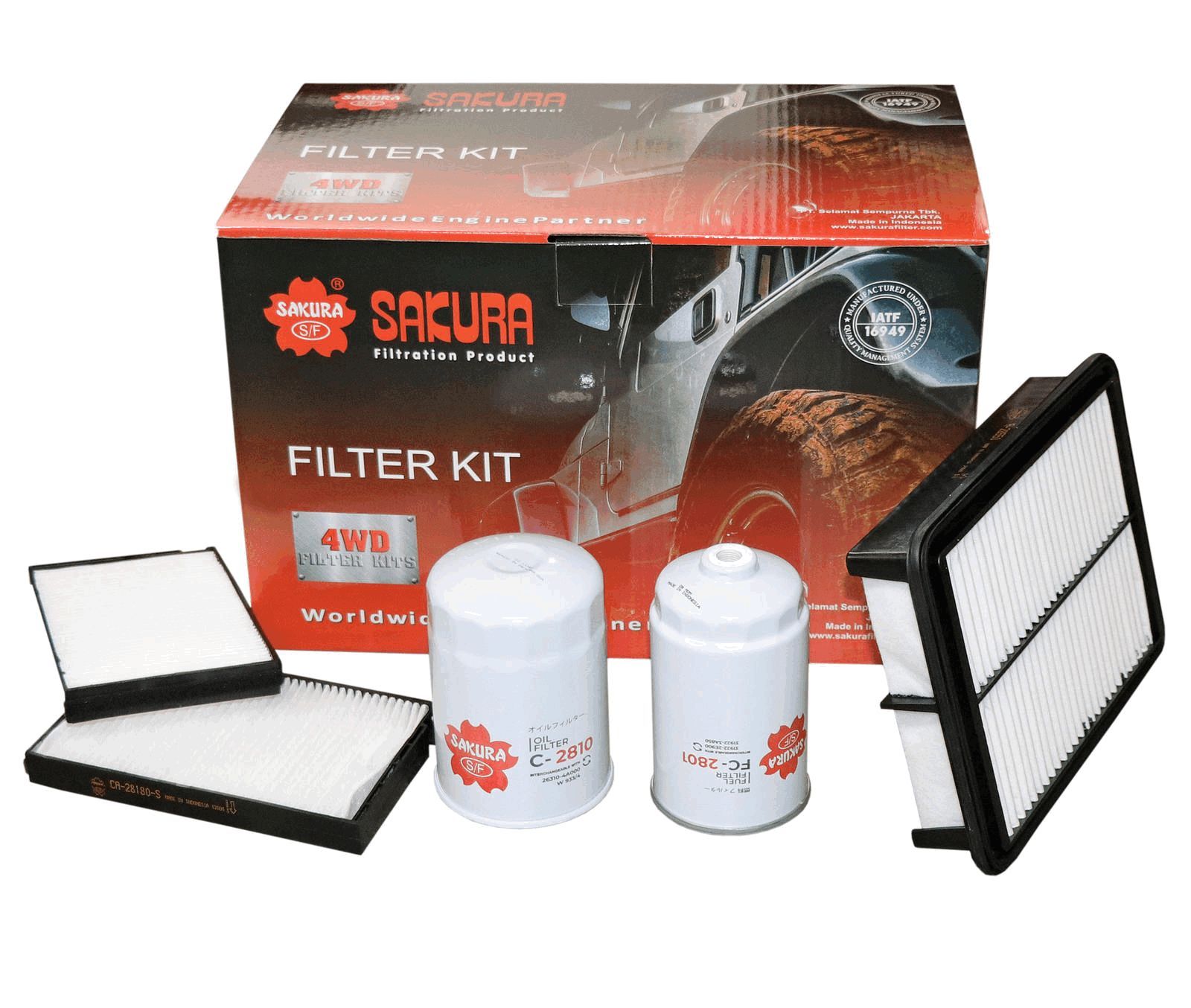 FILTER KIT OIL AIR FUEL CABIN - TecDoc Only