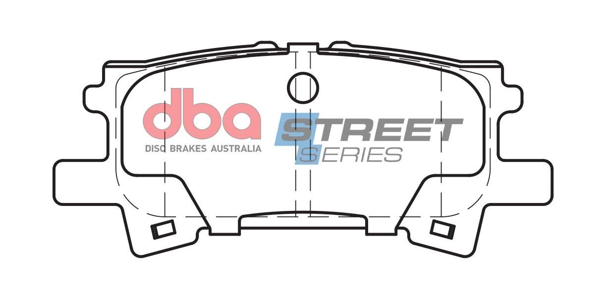 DBA SS STREET SERIES BRAKE PADS [ Lexus & Toyota 2003-2014 R ] - TecDoc Only