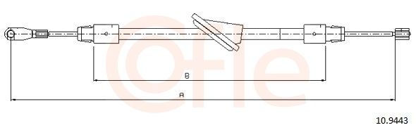 COFLE 10.9443 - Seilzug, Feststellbremse