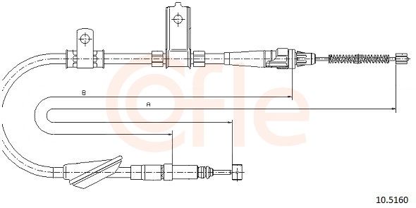 Cable Pull, parking brake 92.10.5160