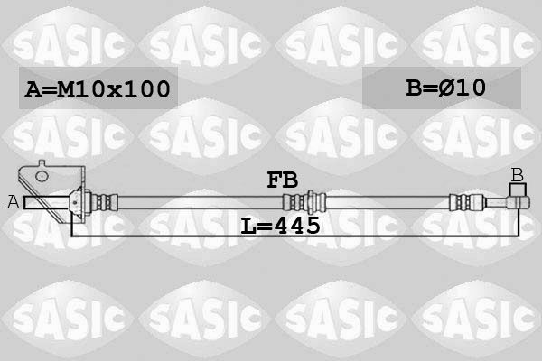 6606137 SASIC fékcső