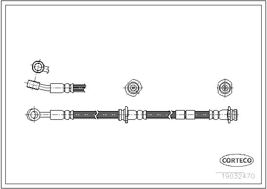 FLEXIBLE DE FREIN NISSAN 100-SUN  0705