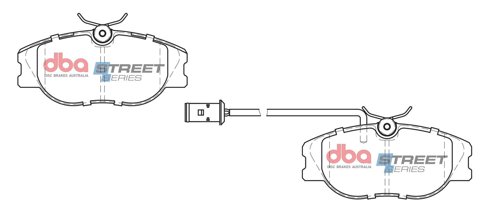 DBA SS STREET SERIES BRAKE PADS [ Alfa/Citroen & Peugeot 1994-2005 F ] - TecDoc Only