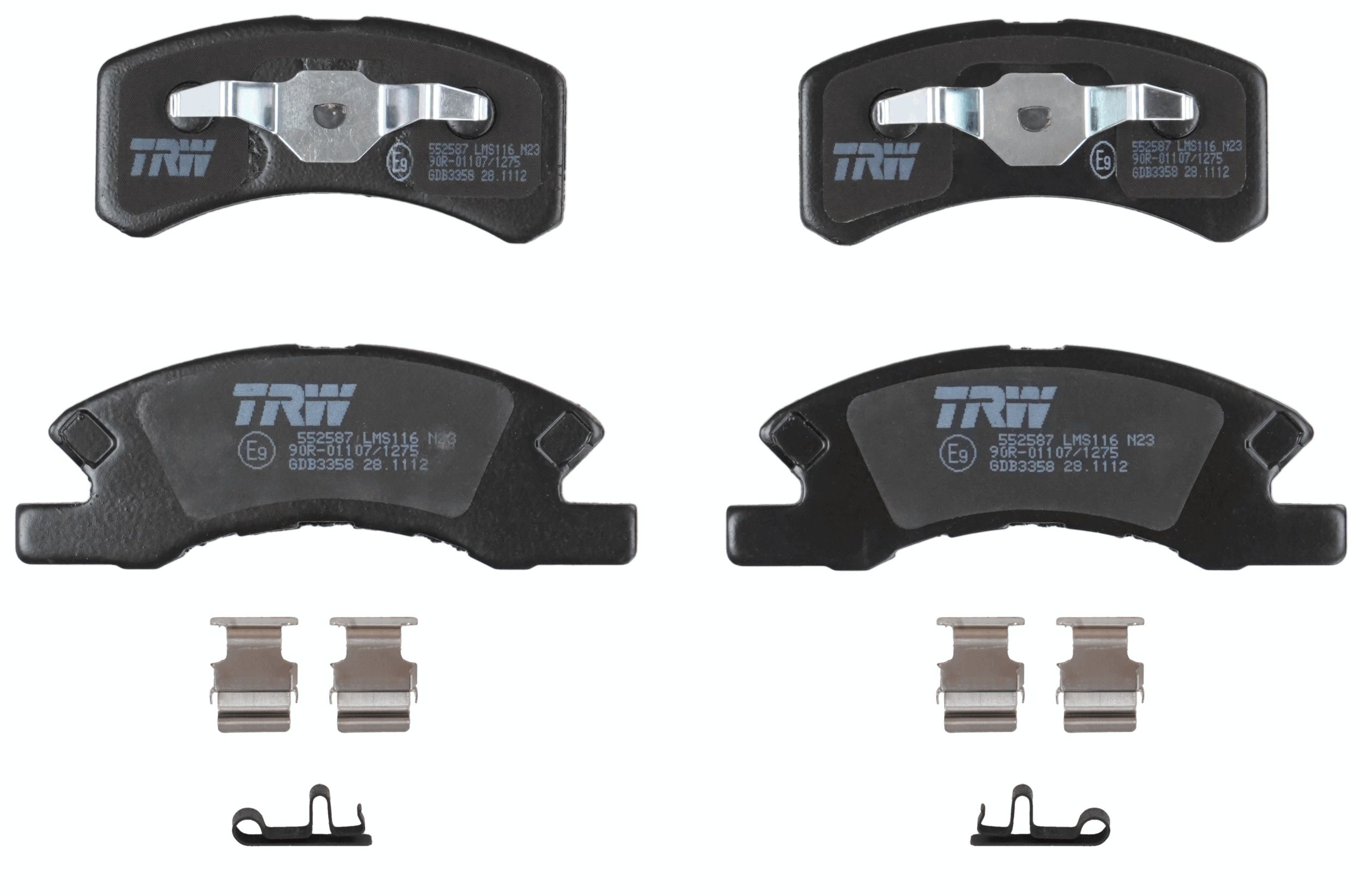 TRW DISC BRAKE PADS - TecDoc 2