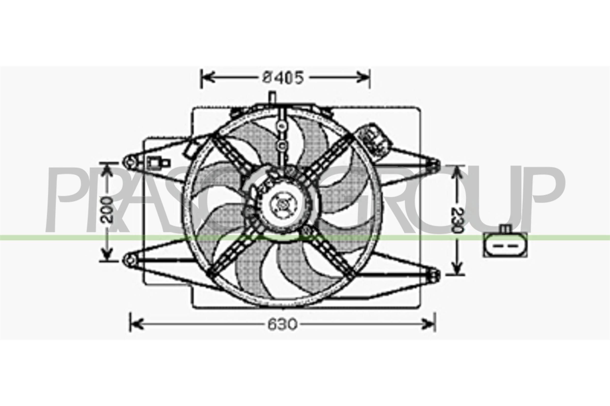AA640F003 PRASCO AQ ventilátor, motorhűtés