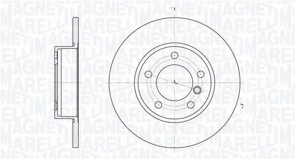 361302040664 MAGNETI MARELLI féktárcsa