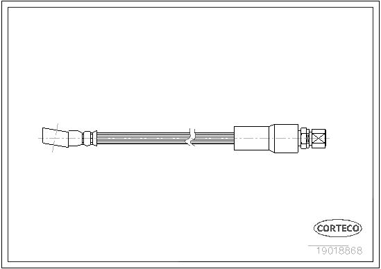 FLEXIBLE DE FREIN BEDFORD-OPEL-V  0705