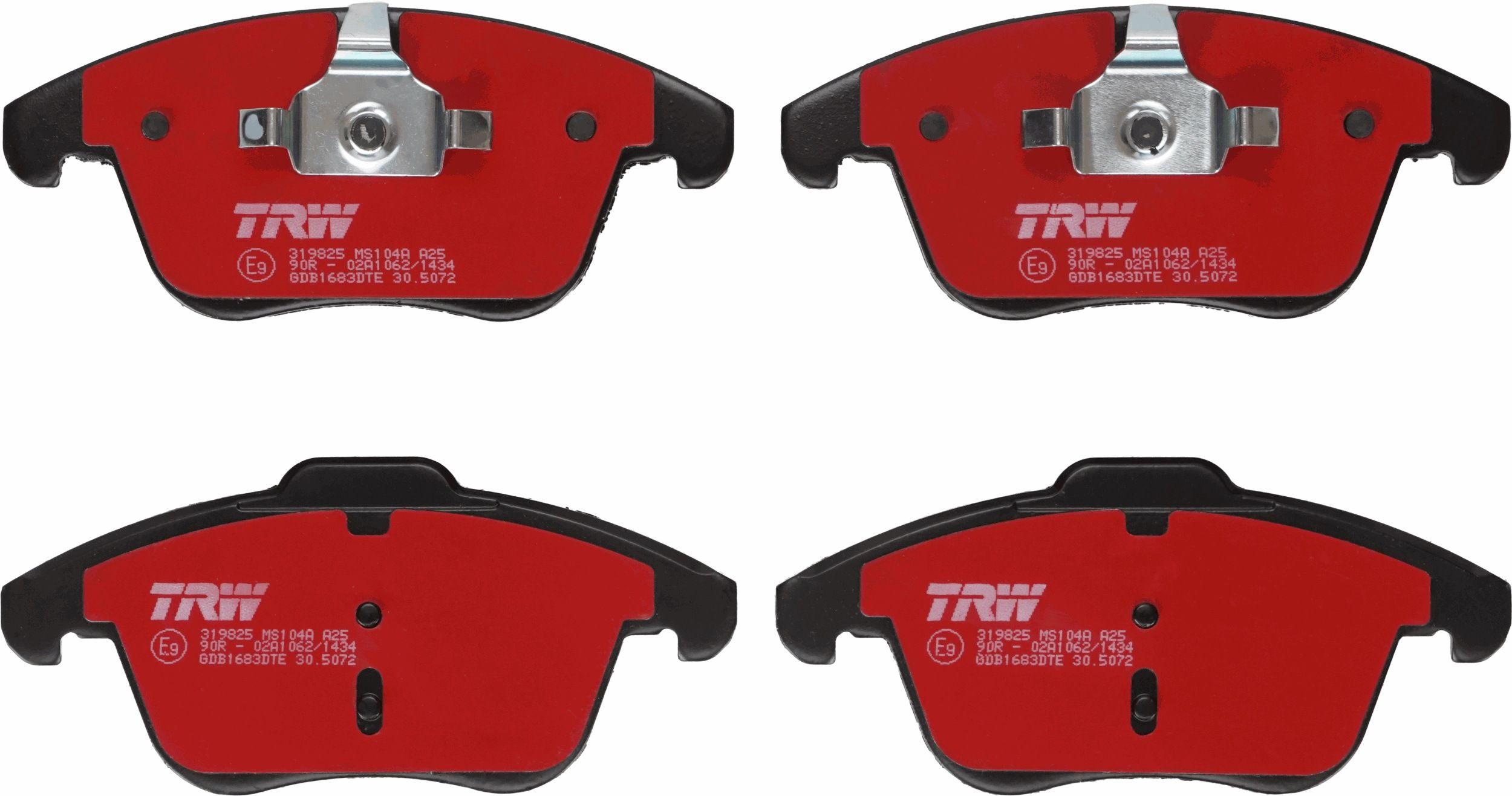 TRW GDB1683DTE - Bremsbelagsatz, Scheibenbremse DTEC