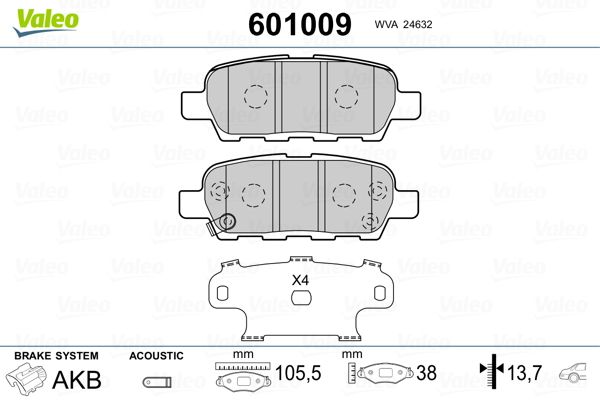 Brake Pad Set, disc brake 601009