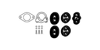 Montagesatz, Abgasanlage