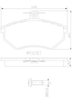 VW GOLF MK3, MK4 95-03 (FRT) - TecDoc 1