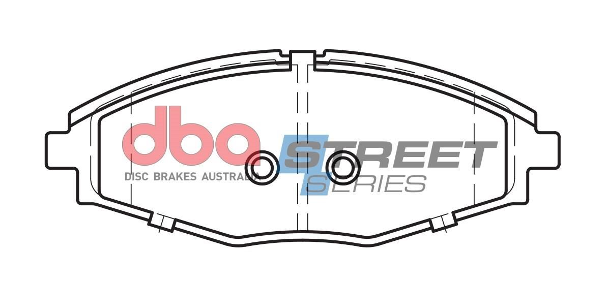 DBA SS STREET SERIES BRAKE PADS [ Daewoo Lanos & Matiz 1997-2004 F ] - TecDoc Only