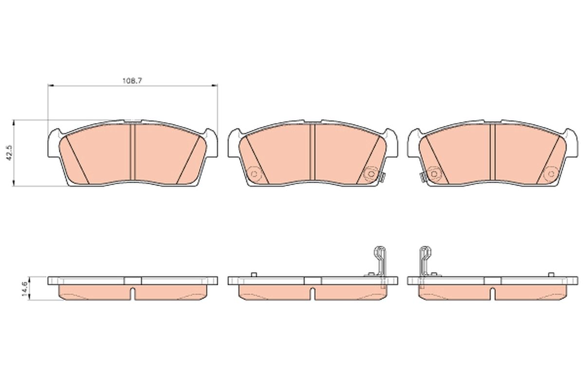 Brake Pad Set, disc brake GDB1940