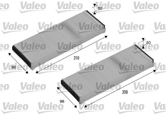 FILTRE HAB (X2) AUDI A6 (PA)  9900