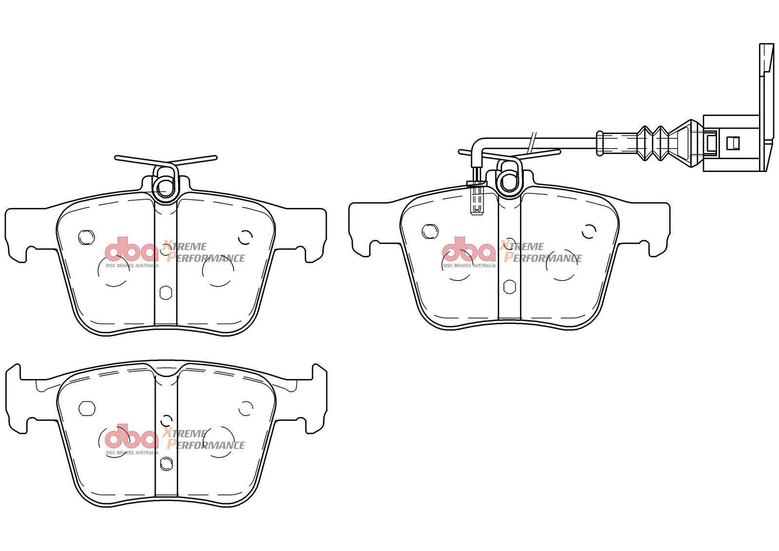 DBA XP PERFORMANCE BRAKE PADS [ Audi RS3 8VA 2015-on R ] - TecDoc Only