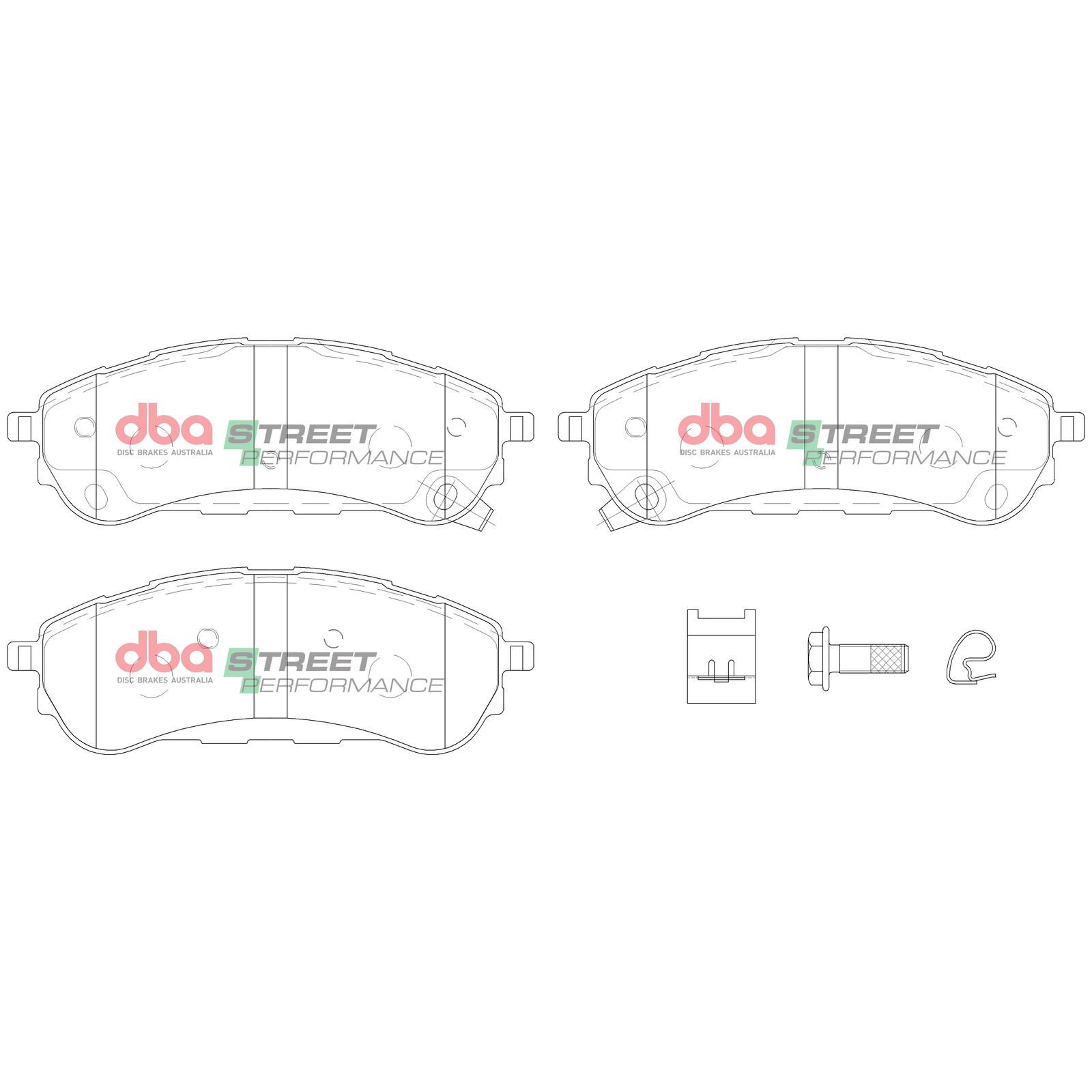 DBA SP STREET PERFORMANCE BRAKE PADS [  Ford Ranger PK Raptor 2018 - On R ] - TecDoc Only