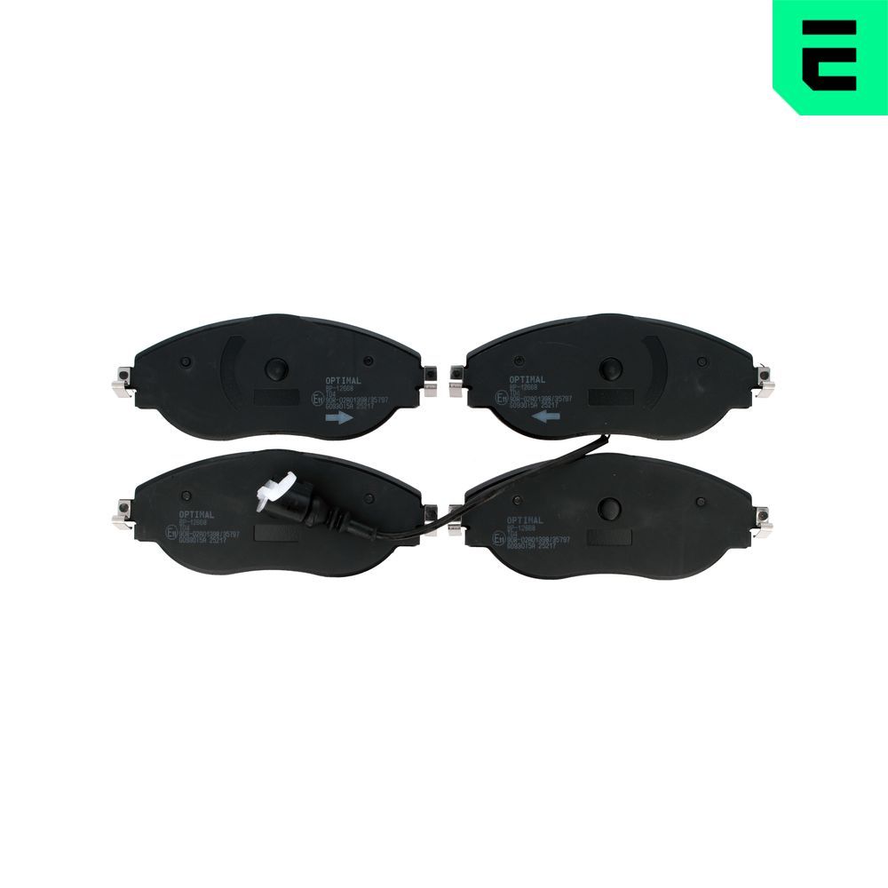OPTIMAL BP-12668 - Bremsbelagsatz, Scheibenbremse
