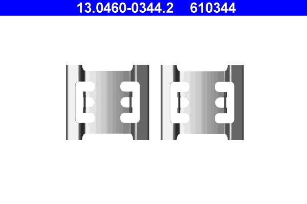 Комплектующие, колодки дискового тормоза 13.0460-0344.2