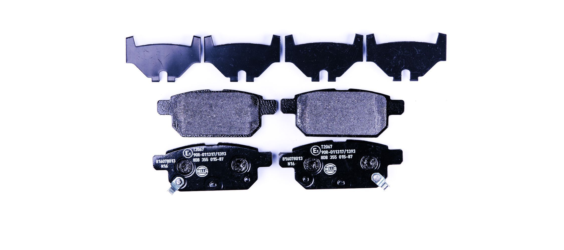 HELLA 8DB 355 015-871 - Bremsbelagsatz, Scheibenbremse