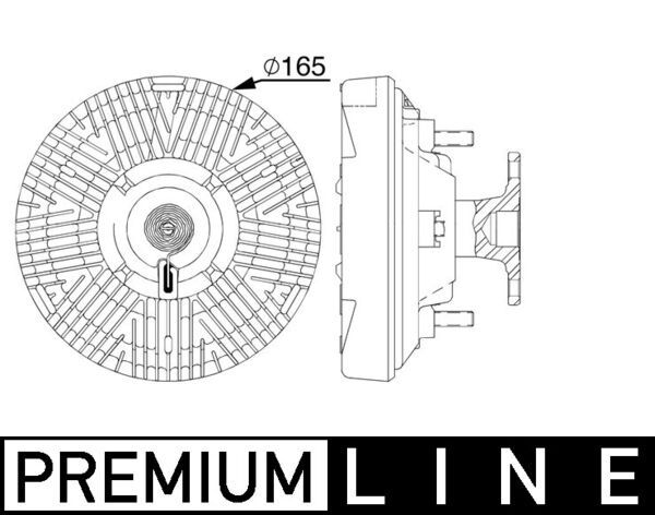 Acoplamiento, ventilador del radiador