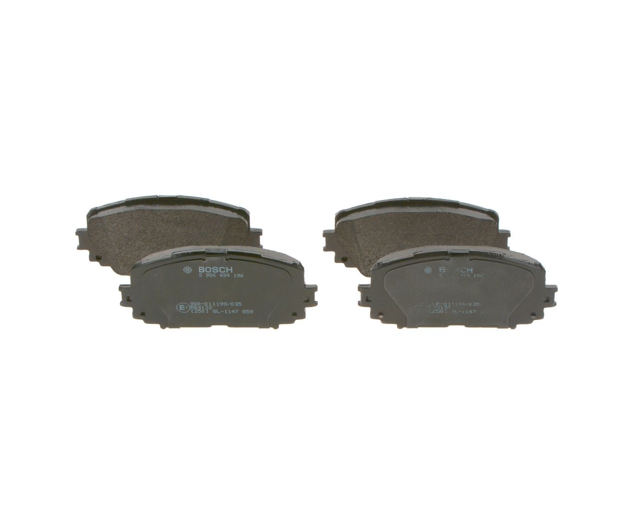 Brake Pad Set, disc brake 0 986 494 196