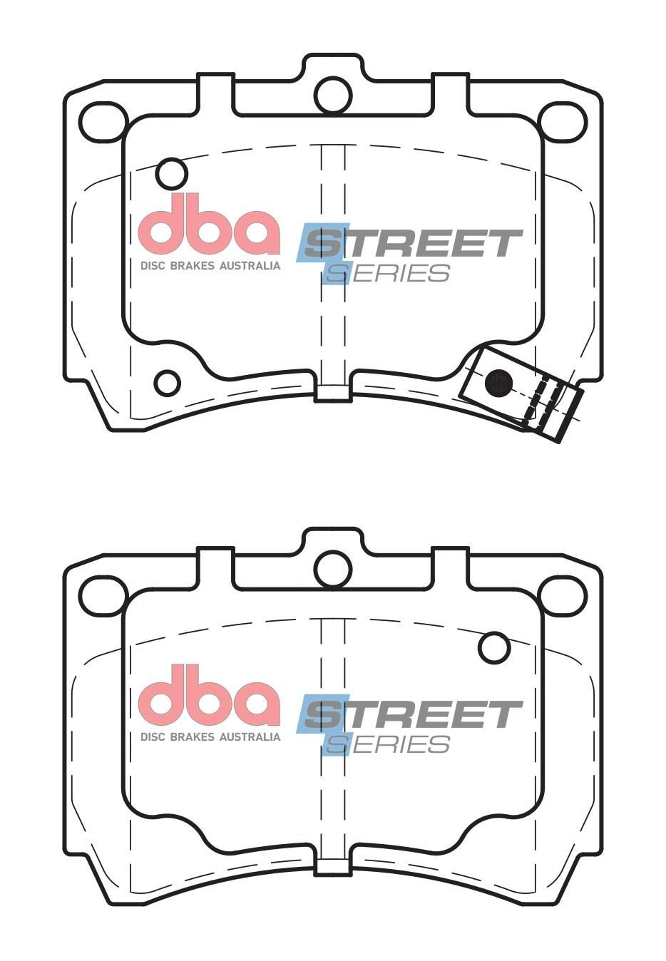 DBA SS STREET SERIES BRAKE PADS [ Eunos/Ford/Kia & Mazda 1989-2014 F ] - TecDoc Only