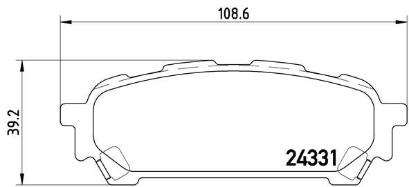 Комплект тормозных колодок, дисковый тормоз P 78 014