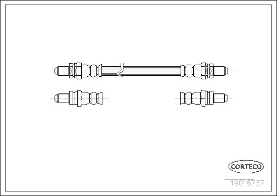 FLEXIBLE DE FREIN FORD-FORD L.T.  0705