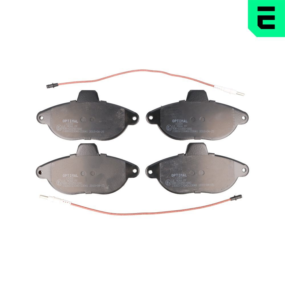 OPTIMAL BP-10089 - Bremsbelagsatz, Scheibenbremse