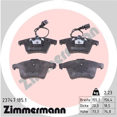 Brake Pad Set, disc brake 23747.185.1