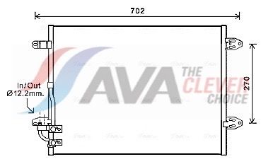 AVA QUALITY COOLING VNA5323 - Kondensator, Klimaanlage