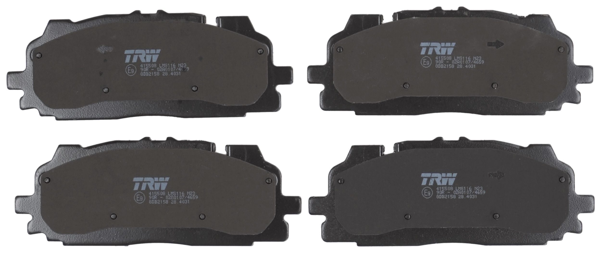 TRW DISC BRAKE PADS - TecDoc 2