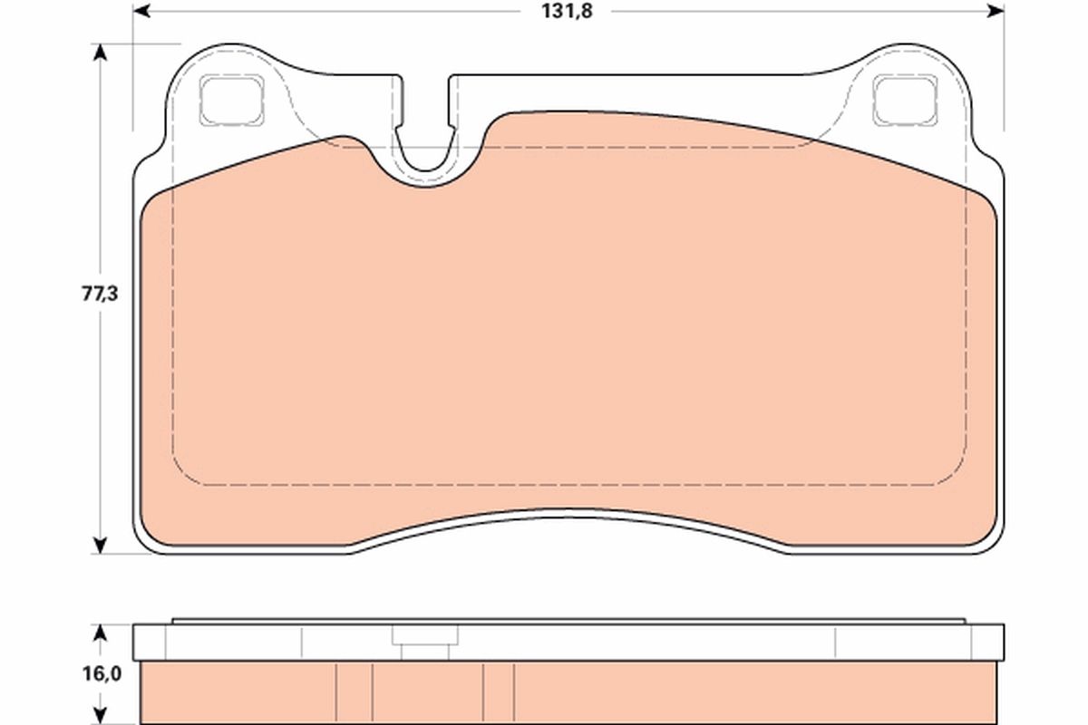 Brake Pad Set, disc brake GDB1912