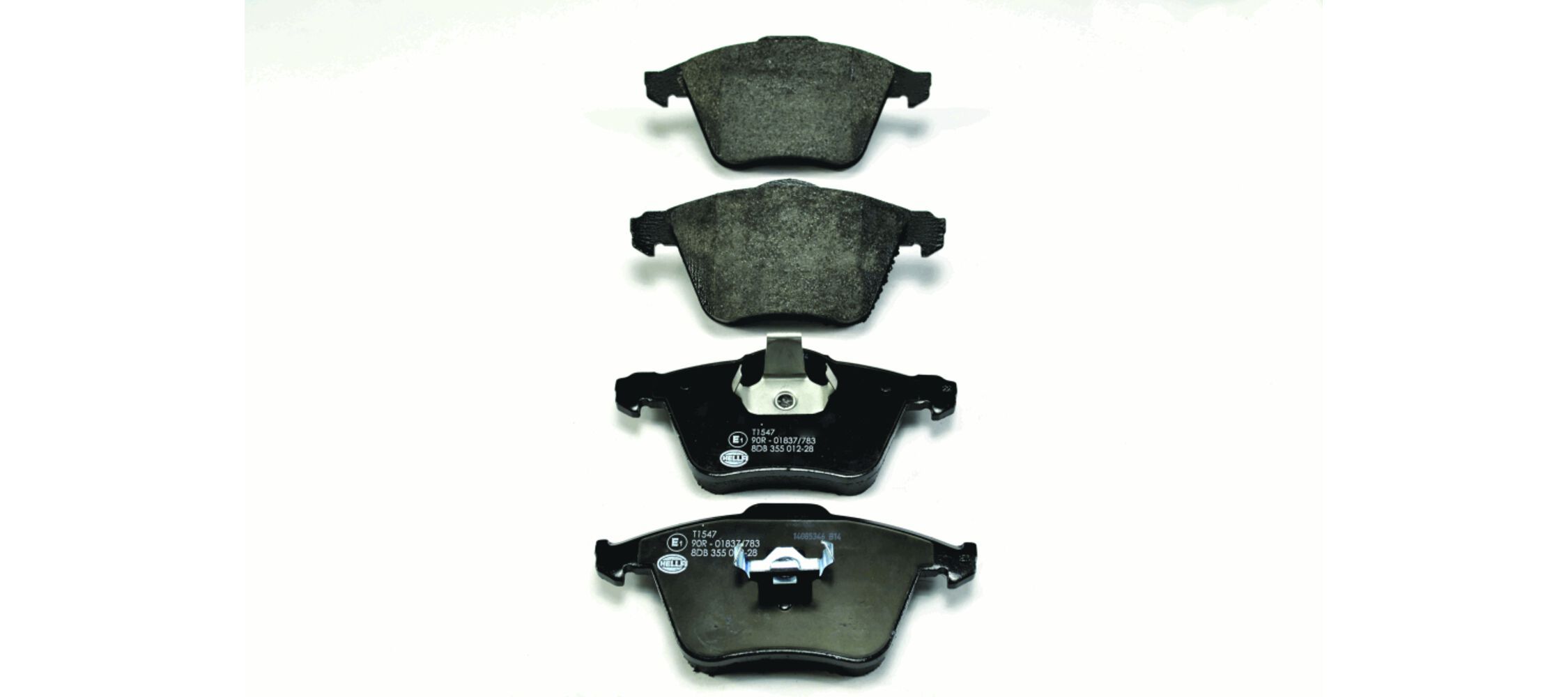 HELLA 8DB 355 012-281 - Bremsbelagsatz, Scheibenbremse