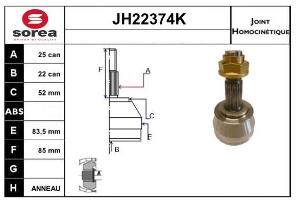 KIT CV JOINT AVEC KR049 - MAREA