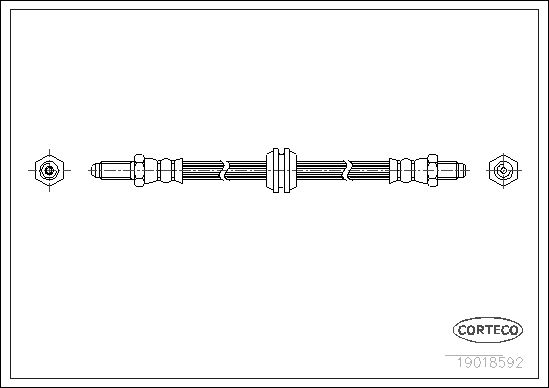 FLEXIBLE DE FREIN ALFA ROMEO  0705