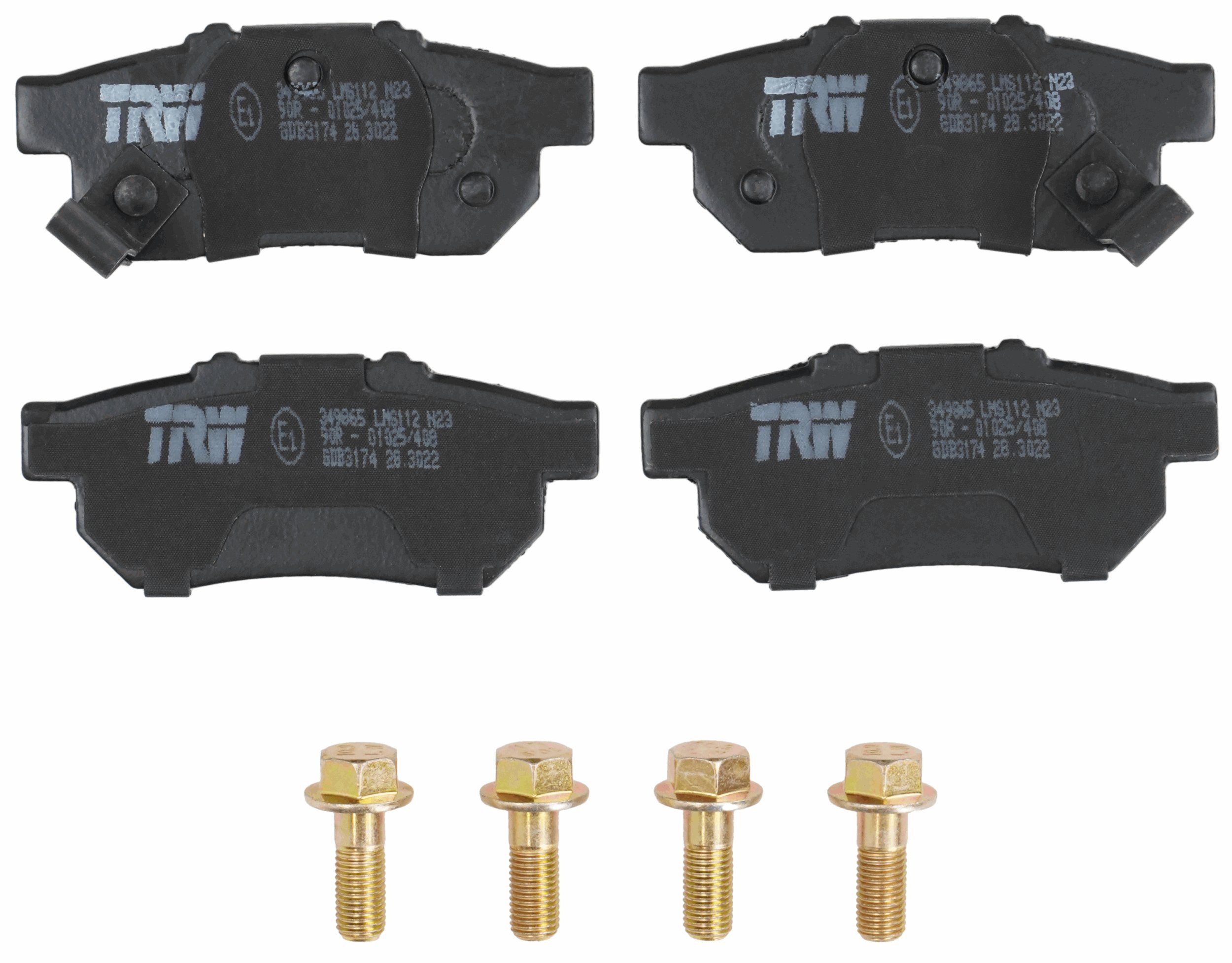 TRW DISC BRAKE PADS - TecDoc 2
