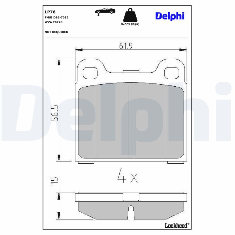 Bremsbelagsatz, Scheibenbremse