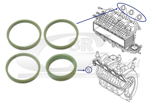 Dichtungssatz, Ansaugkr&uuml;mmer