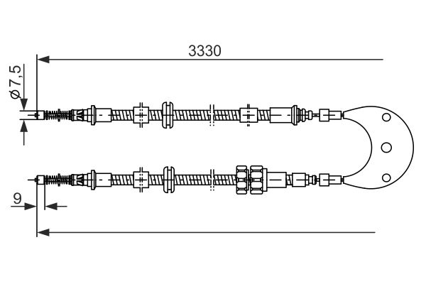 Seilzug, Feststellbremse