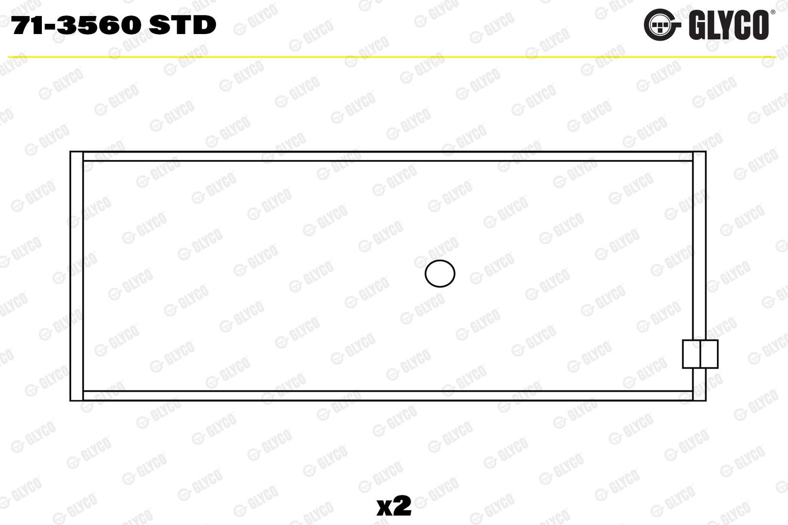 GLYCO 71-3560 STD - Pleuellager
