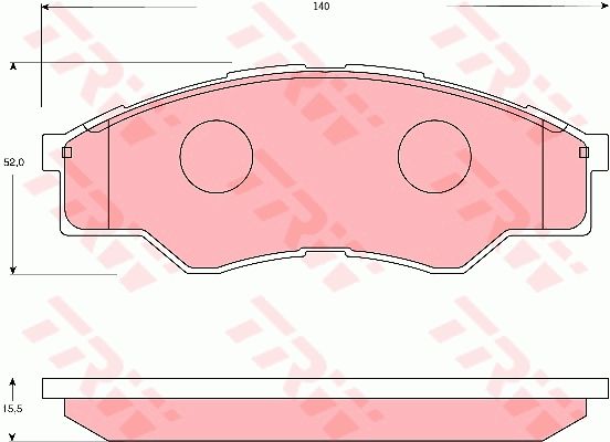 TRW DISC BRAKE PADS - TecDoc Only